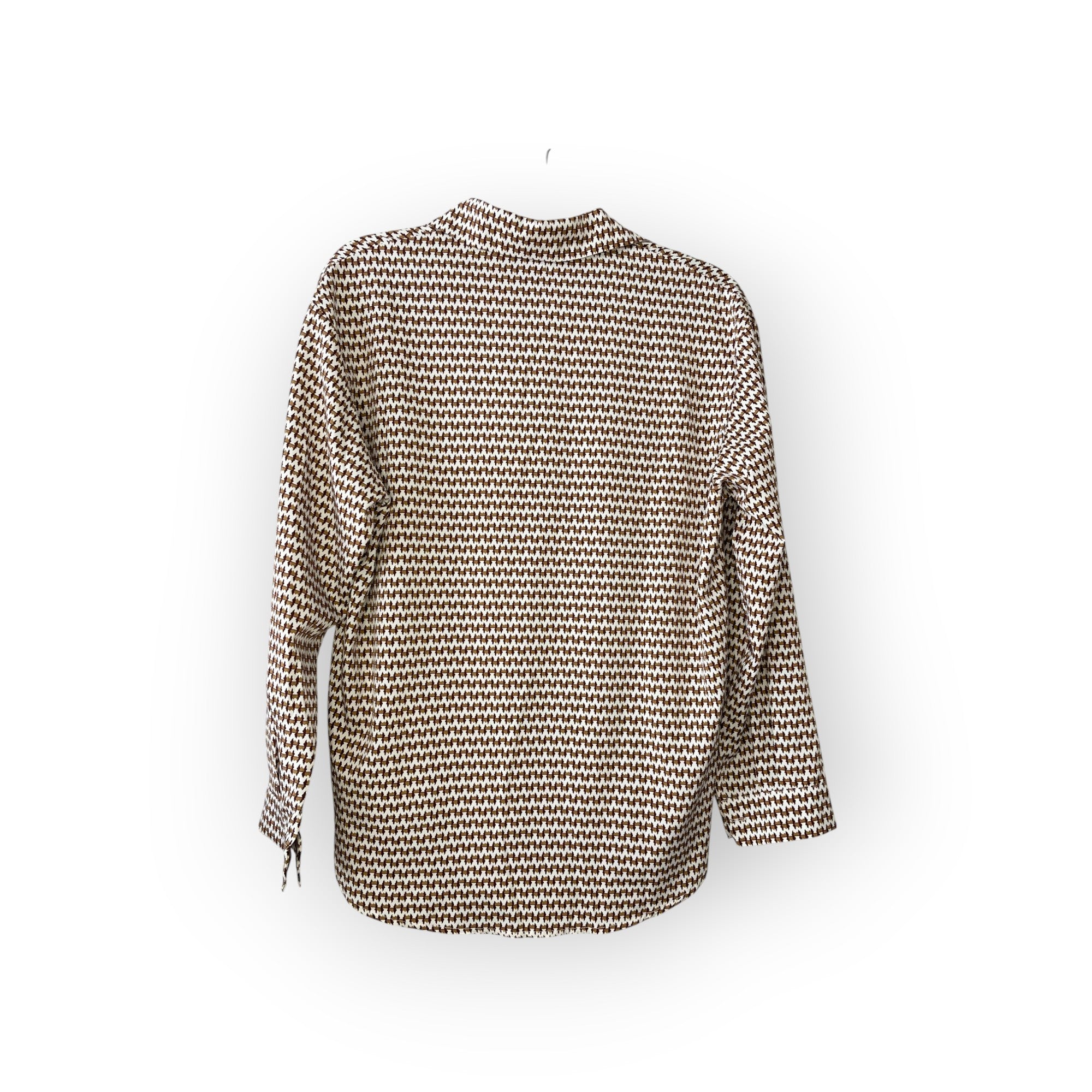 BLUSA BLANCO/CAFE