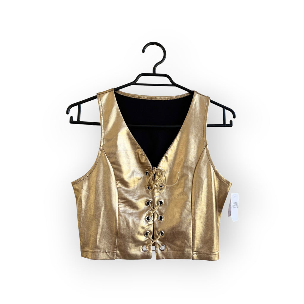 POLERA DORADA CROP