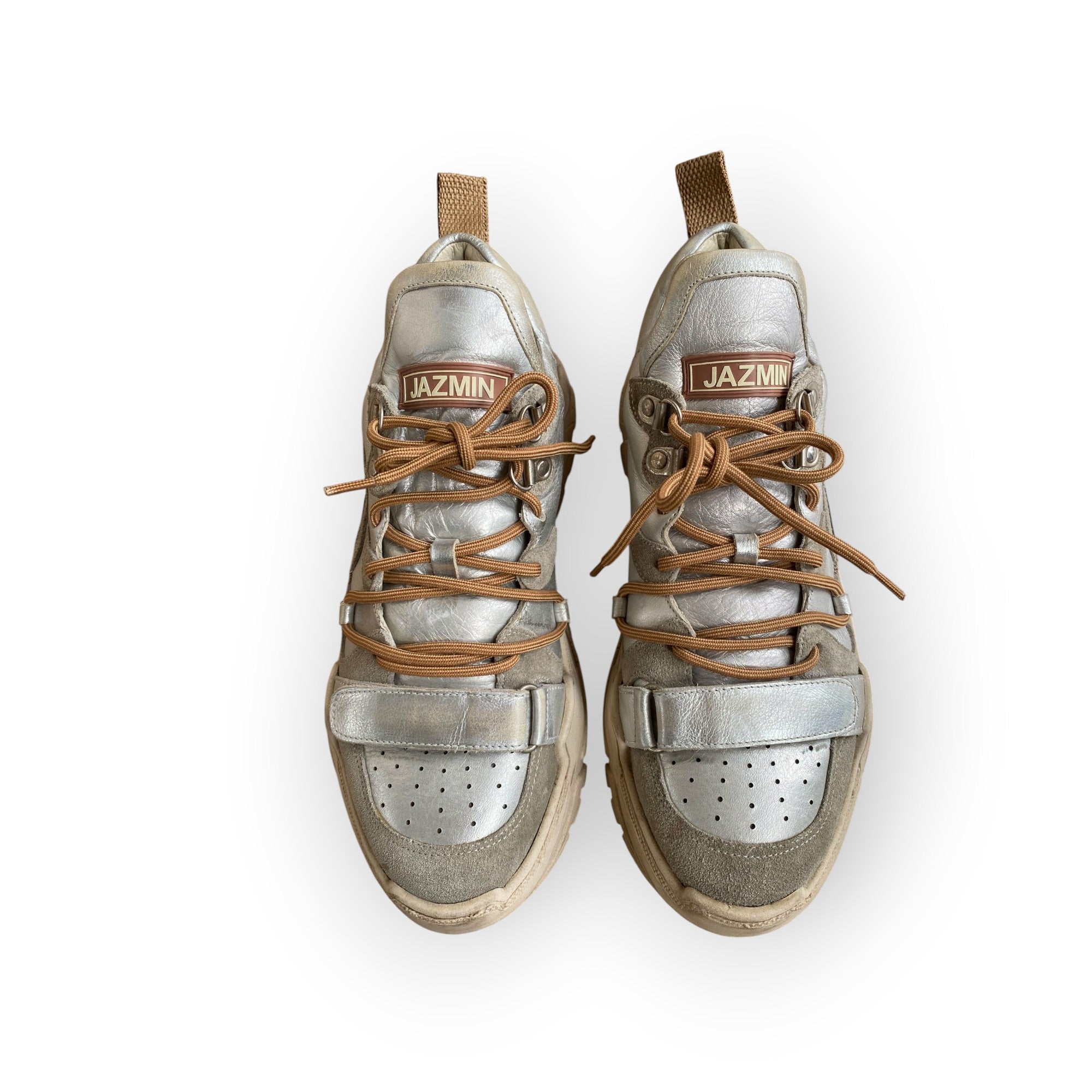 ZAPATILLAS JAZMIN CHEB PLATEADAS